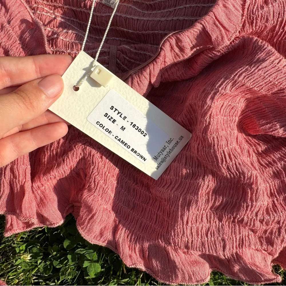 Pink Ruched Crop Top